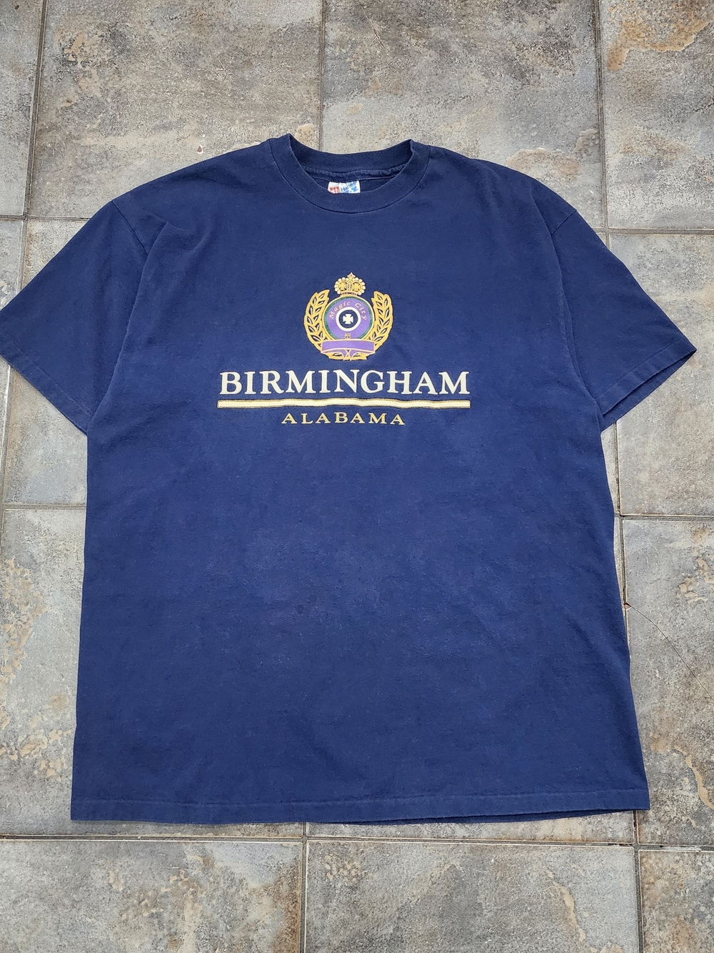 Vintage 90s Birmingham Alabama Men's XL Single Stitch Destination T Shirt